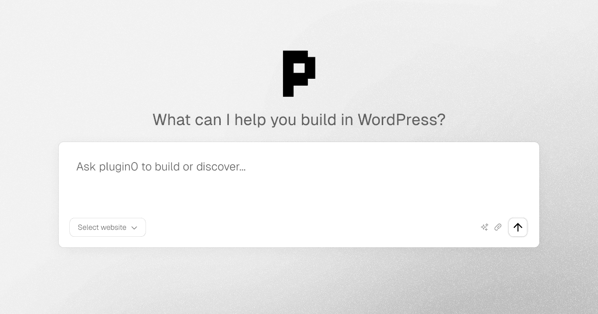 Plugin0 - Build Features & Discover WordPress Plugins with AI